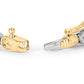 10K White and Yellow Gold 1.00 Cttw Diamond Oval Shaped Cluster Link  Bracelet (I-J Color, SI2-I1 Clarity) - 7" Inches