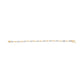 10K White and Yellow Gold 1.00 Cttw Diamond Oval Shaped Cluster Link  Bracelet (I-J Color, SI2-I1 Clarity) - 7" Inches