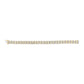 14K Yellow Gold 5.50 Cttw Round and Baguette Diamond Link Bracelet