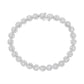 14K White Gold 3-3/4 Cttw Round-Brilliant Cut Diamond 7-1/4" Round Cluster Links Tennis Bracelet (I-J Color, SI2-I1 Clarity)