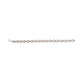 10K Rose Gold Plated Sterling Silver 1/4 Cttw Diamond Heart Link Bracelet