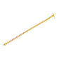 10KT Yellow Gold Plated .925 Sterling Silver 1 cttw Prong-Set Diamond Link Bracelet (J-K, I1-I2) - 7.5"