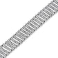 .925 Sterling Silver 5.00 Cttw Round-Cut Diamond "S" Link Bracelet (I-J Color, I3 Clarity) - Size 7.25