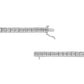 .925 Sterling Silver 2 Cttw Prong Set Round-Cut Diamond 4 Stone Box Link Bracelet (I-J Color, I3 Clarity) - 7.25"