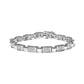 14K White Gold 2.00 Cttw Princess Diamond Invisible Set Link Bracelet (H-I Color, SI2-I1 Clarity) - 7"