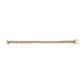 14K Yellow Gold Plated .925 Sterling Silver 3 9/10 Cttw Diamond Buttercup Style Tennis Bracelet