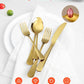 60 Piece Gold Stainless Steel Flatware Set for 12
