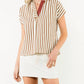 Thml - Stripe Heather Top