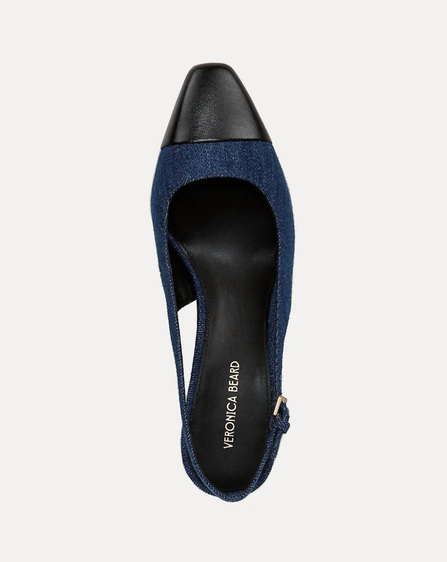 Veronica Beard - Women's Cecile Denim Cap-toe Slingback Pump