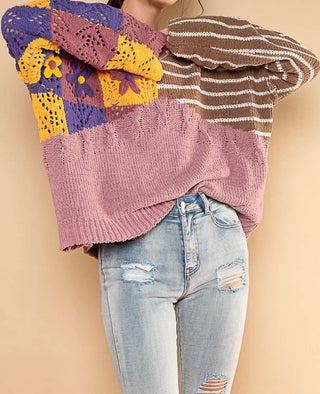 Pol - Chenille Crochet Sweater