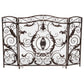 Mariella Traditional Floral Iron Fireplace Screen with Ornate Design