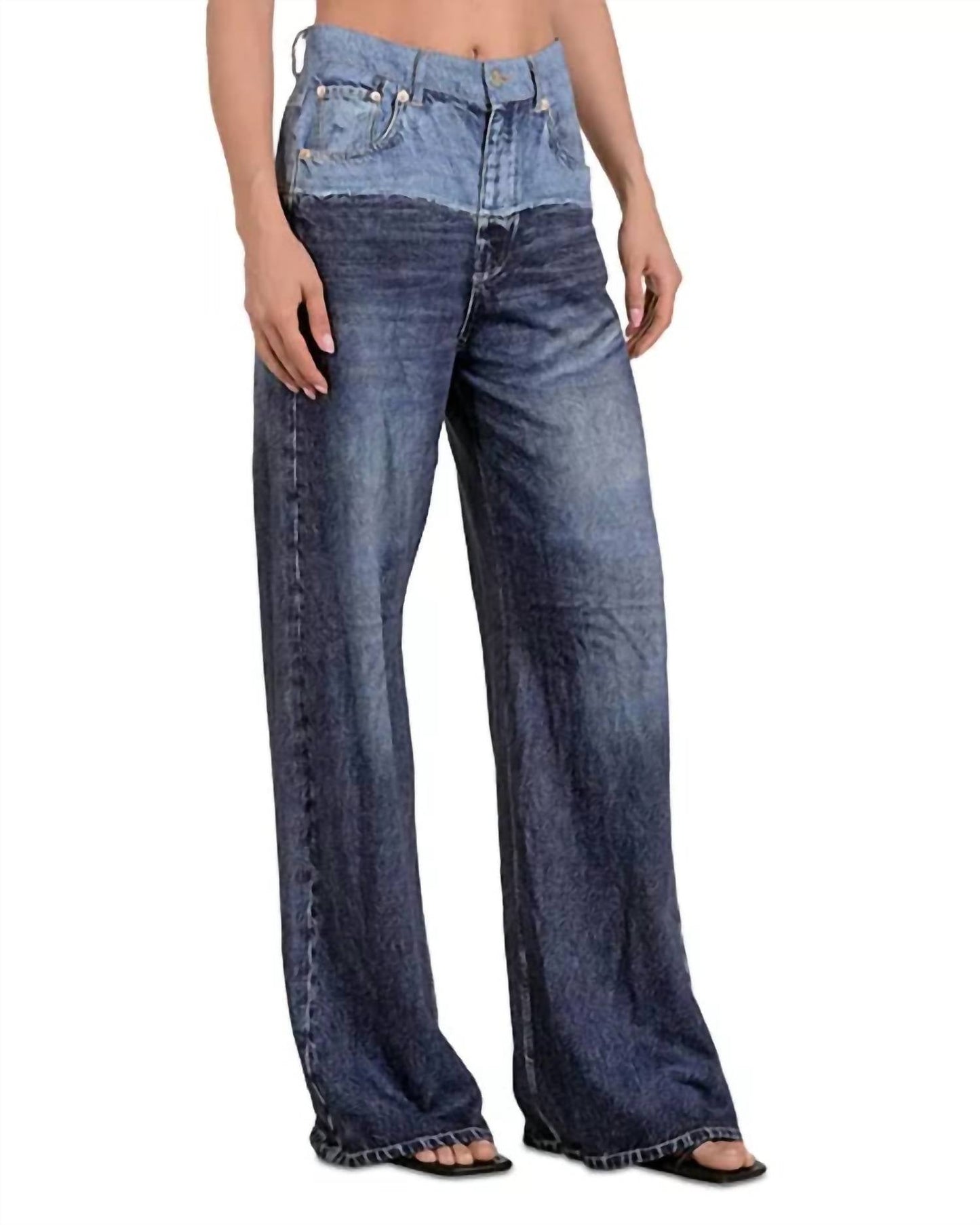 Elan - Wide Leg Knit Jean