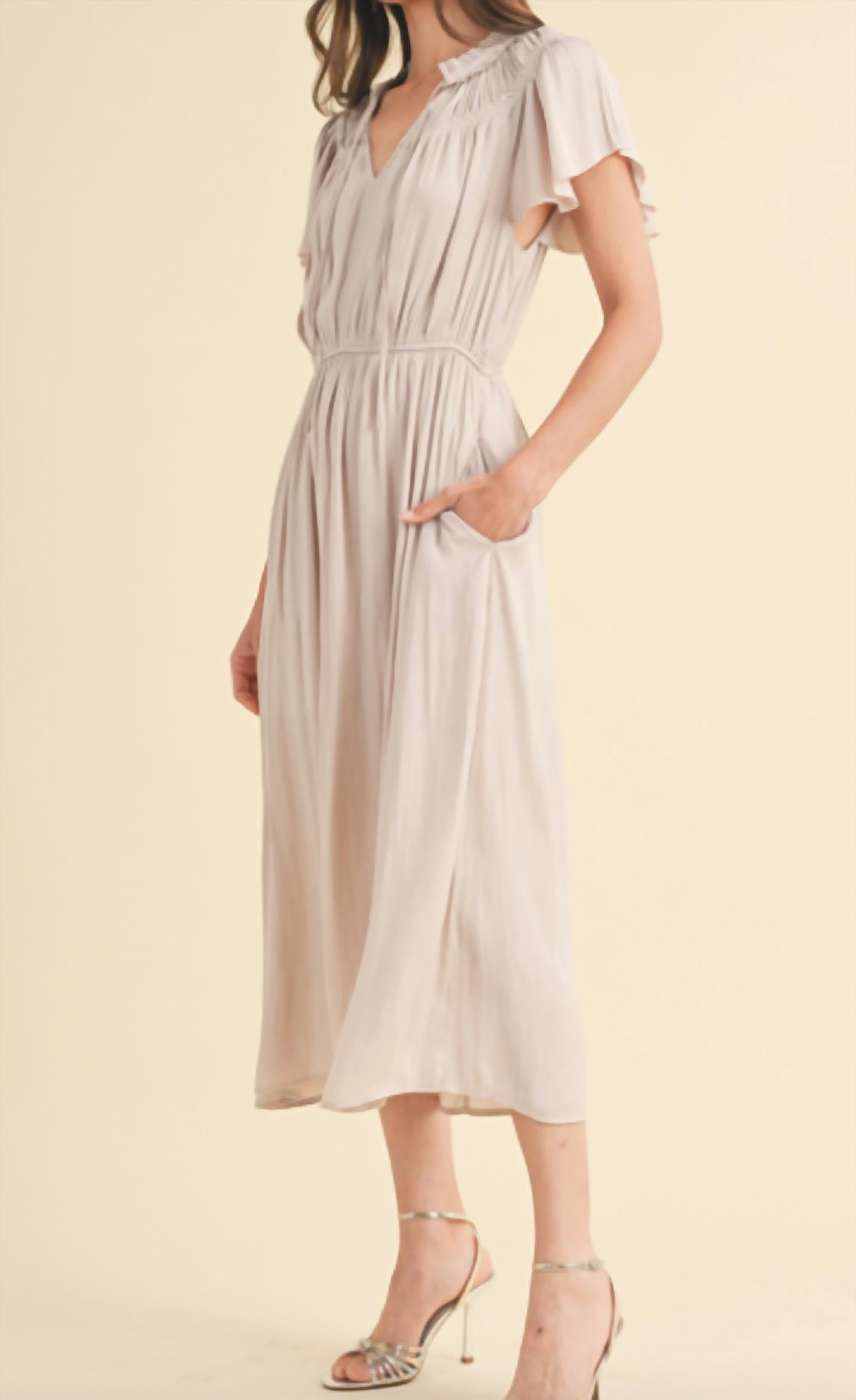 Wishlist - Satin Midi Dress