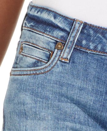 Kut From The Kloth Women's Catherine Boyfriend Cuffed Jeans Blue Size 12