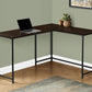 L-Shaped Corner Computer Desk with Contemporary Marble Look