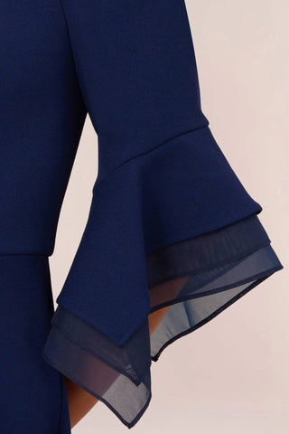 Adrianna Papell - Off Shoulder Flounce Sleeve Jumpsuit