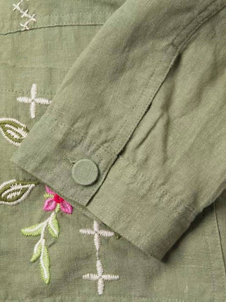 Johnny Was - LINEN WORKWEAR JACKET CATIA