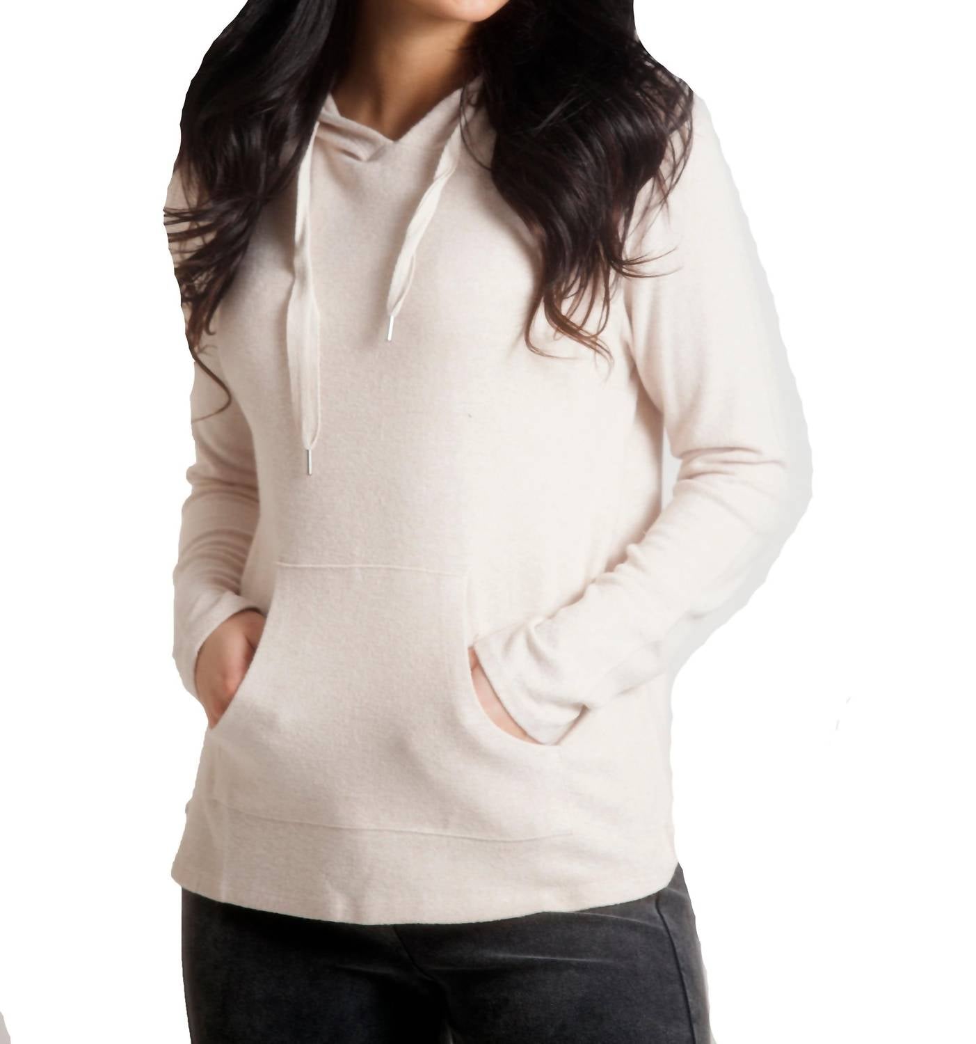 French Kyss - Alyssa Kashmira Hooded Sweatshirt w/ Drawstrings