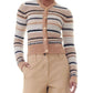 Ganni - Soft Wool Stripe Cardigan