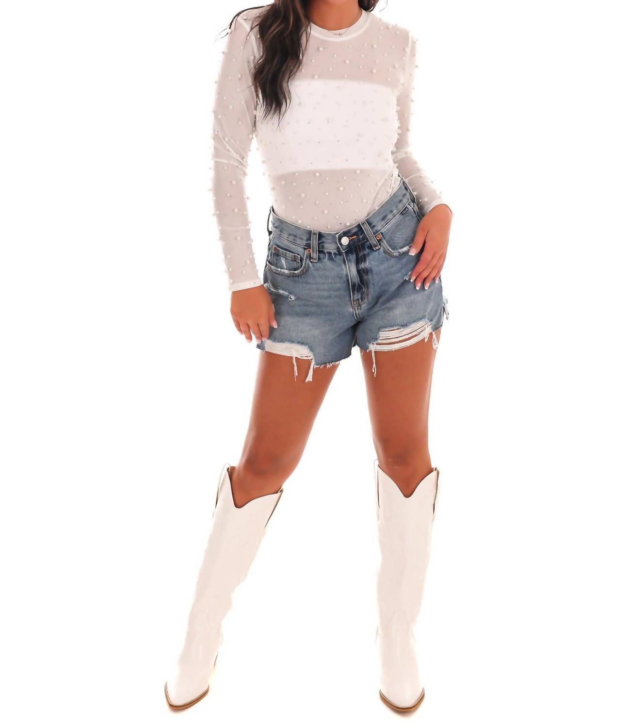 Best & Best - Shiny And Sassy Sheer Bodysuit