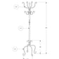 Coat Rack Hall Tree, Free Standing, 8 Hooks, Entryway, Transitional - Black