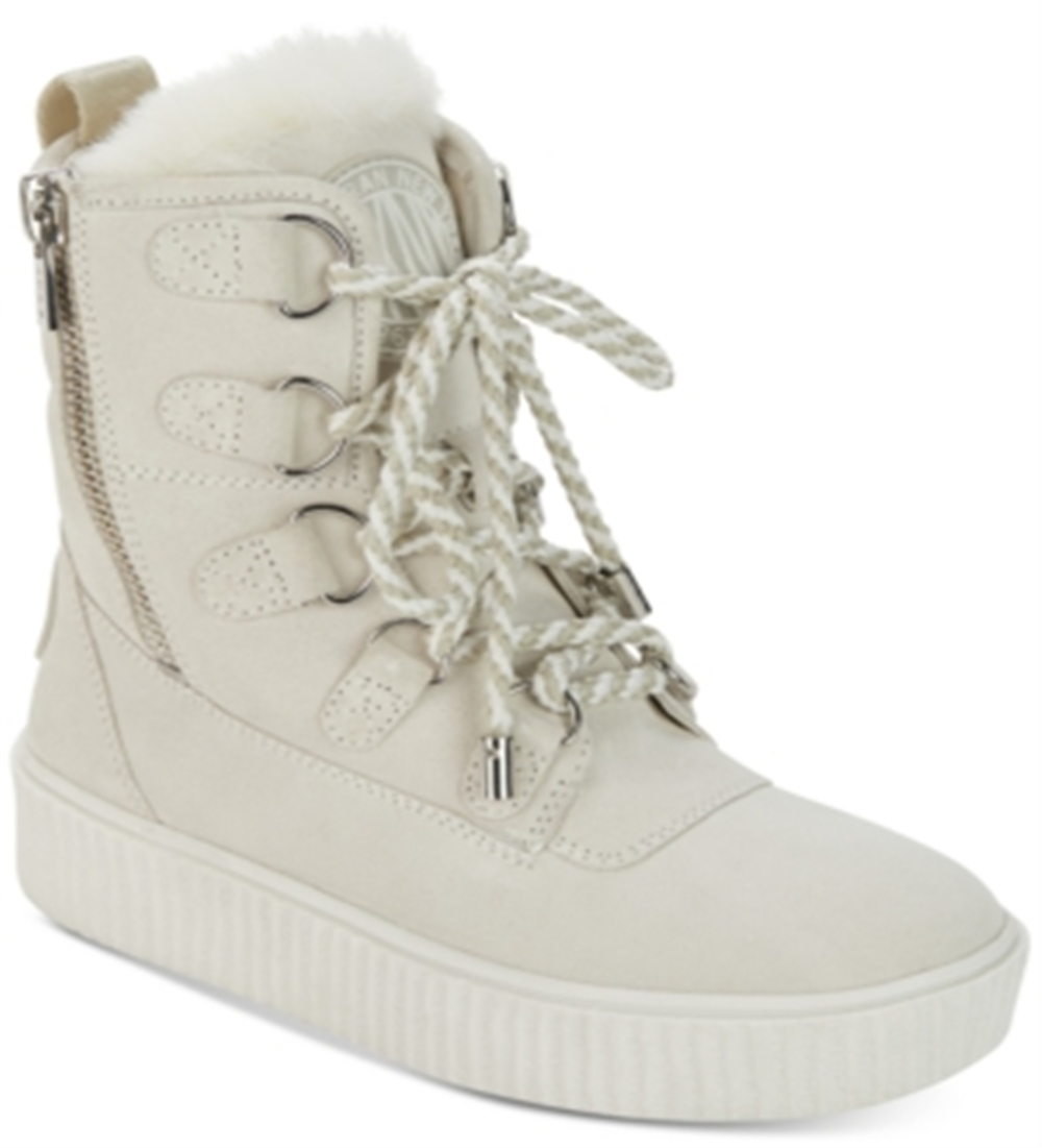 DKNY Women's Fabric Closed Toe Ankle Fashion Boots Brown Size 9.5