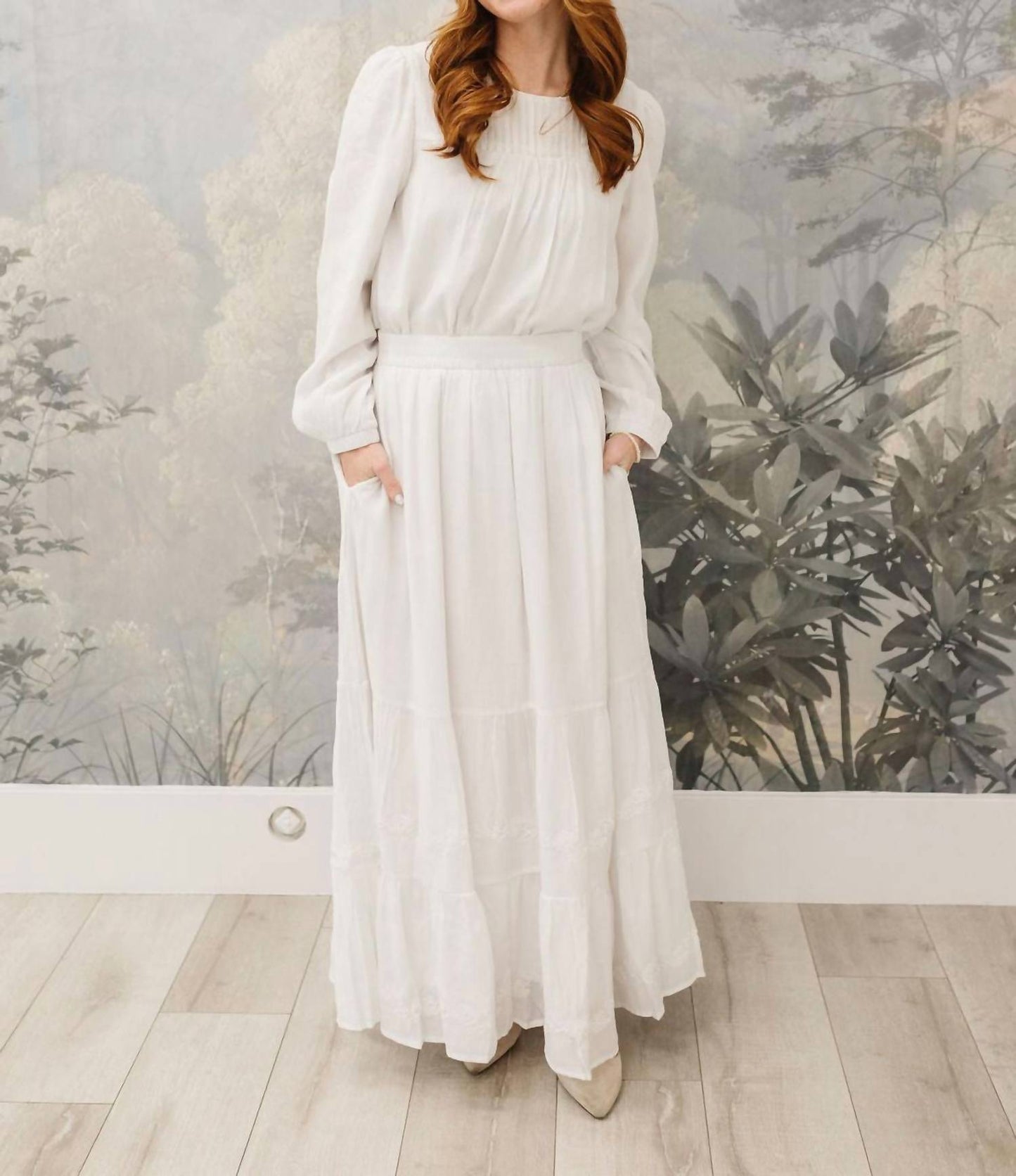 Tea N Rose - Long Sleeve Skirt Set