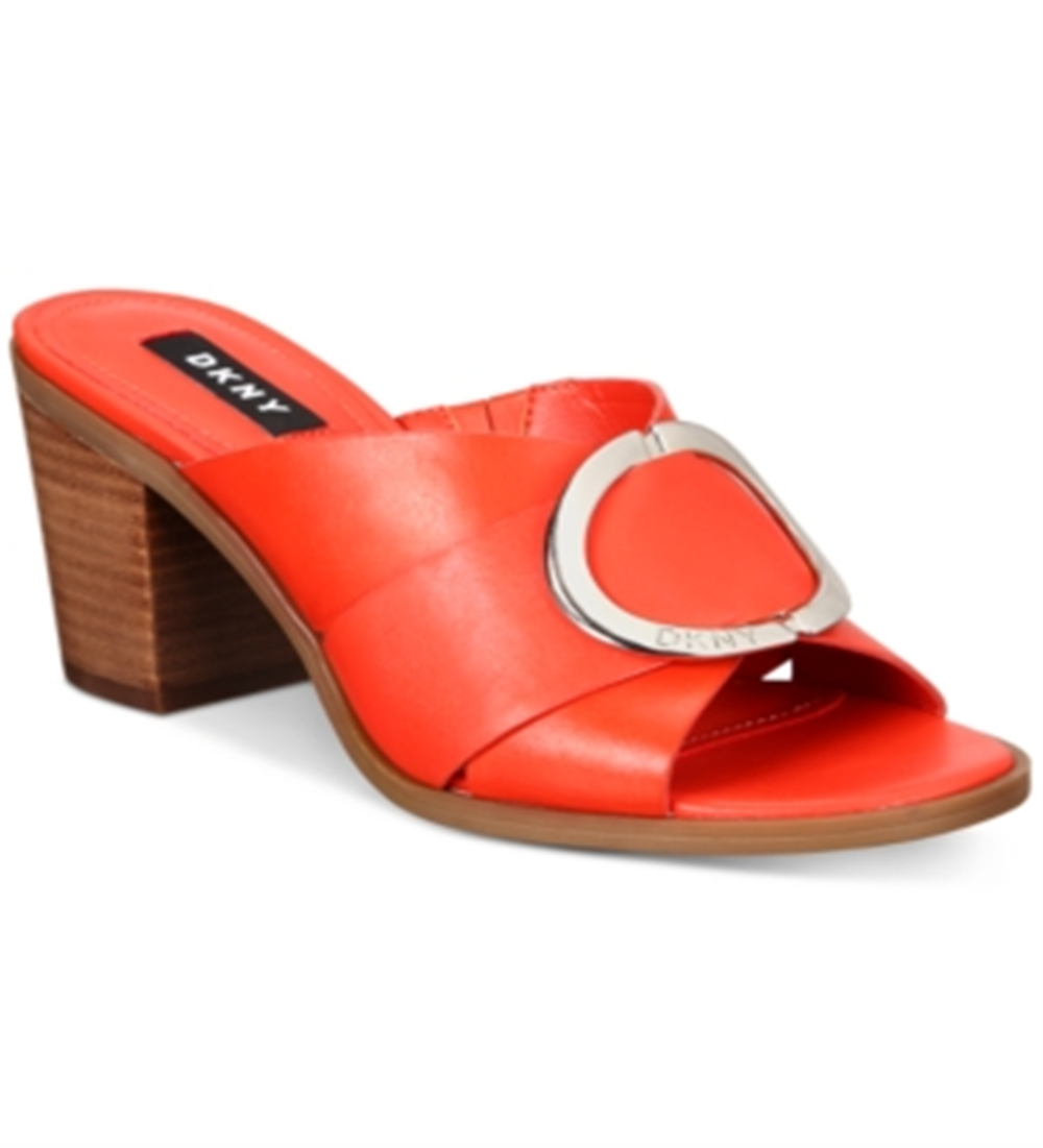 DKNY Women's Cavi Mules Orange Size 8.5