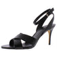 DKNY Women's Leather Open Toe Ankle Strap Classic Pumps Black Size 9