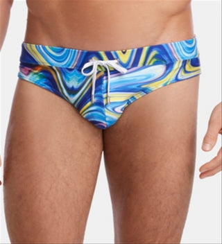 2(x)ist Men's Solid Rio Swim Briefs Blue Size L