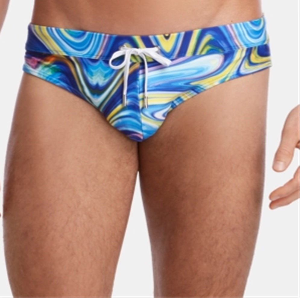 2(x)ist Men's Solid Rio Swim Briefs Blue Size L