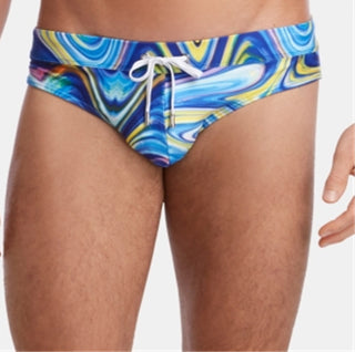 2(x)ist Men's Solid Rio Swim Briefs Blue Size L