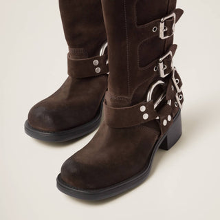 Miu Miu - Pre-loved Women Buckle-detail Boots