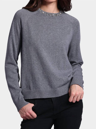 Minnie Rose - Raglan Jewel Crew Neck Sweater