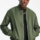 Topman Icon Bomber Jacket in Khaki/Olive, Size Large