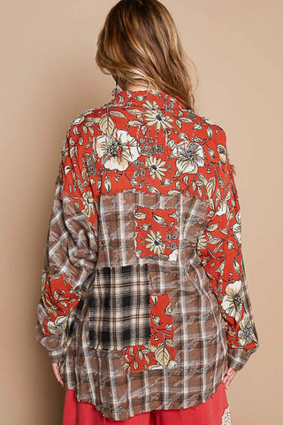 Pol - Vintage Button Down Plaid Shirt