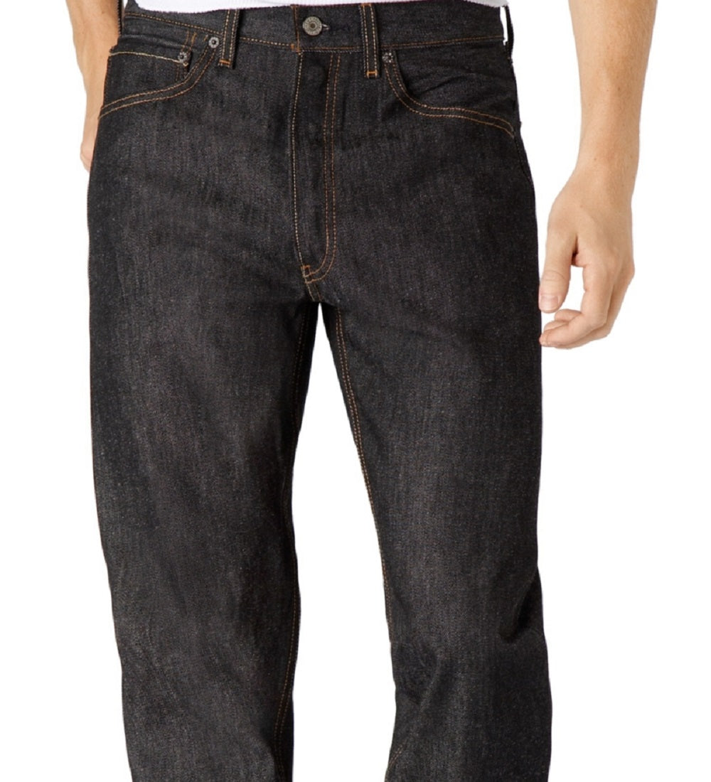 Levi's Men's Big & Tall 501 Original Shrink To Fit Jeans Black Size 44X30