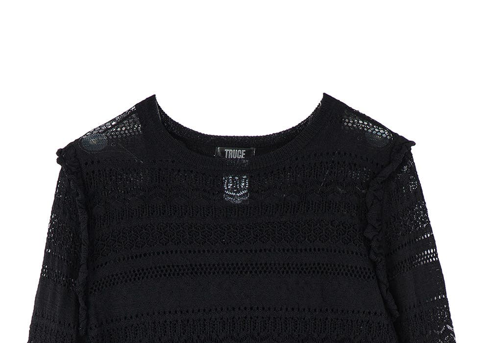 Truce Kids' Black Lace Top - Available