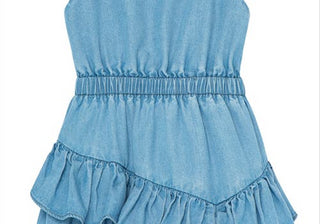 Habitual Kids Indigo Ruffle Dress, Size 12M