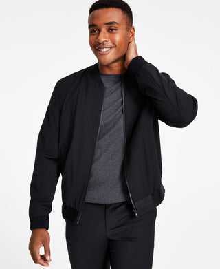 Hugo Boss Men's Extra Slim Fit Bomber Jacket Black Size 42