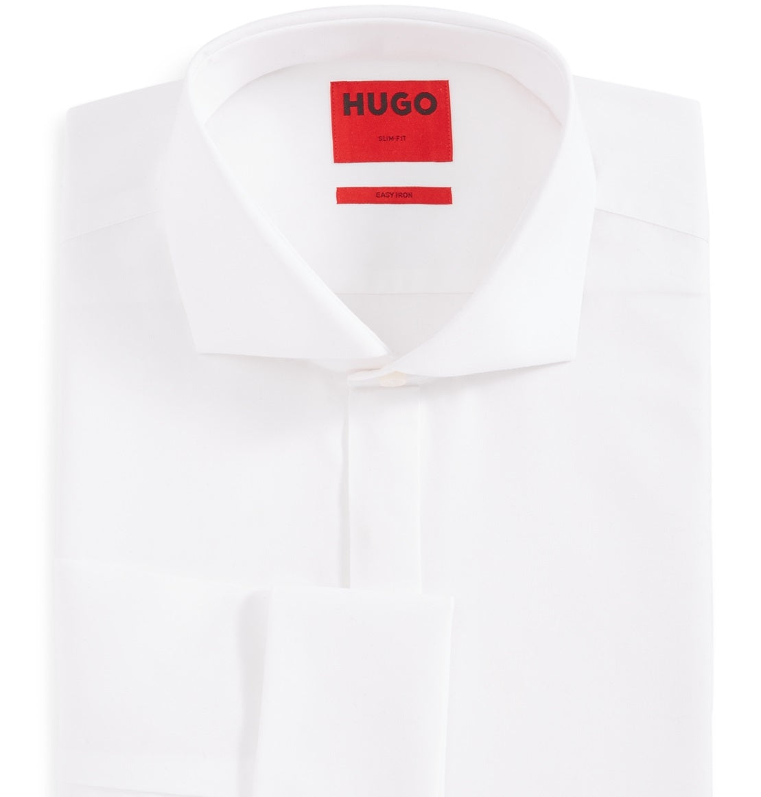 Hugo Boss Men's Slim Fit Tuxedo Dress Shirt White Size 16.5X32-33