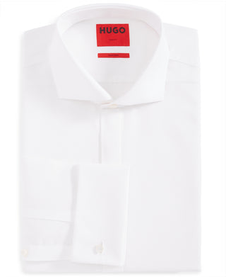 Hugo Boss Men's Slim Fit Tuxedo Dress Shirt White Size 16.5X32-33