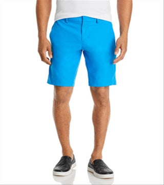 Hugo Boss Men's Litt Water Repellent Slim Fit Shorts Blue Size 34