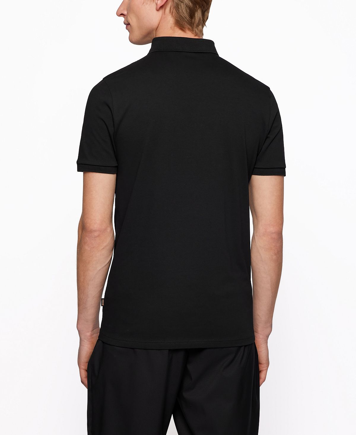 Hugo Boss Men's Stretch Cotton Slim Fit Polo Shirt Black Size XL