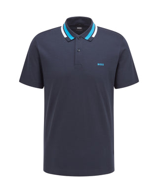 Hugo Boss Men's Slim Fit Polo Shirt Blue Size 2XL