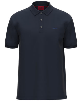 Hugo Boss Men's Regular-Fit Donos Logo Graphic Polo Shirt Blue Size Large