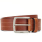 Hugo Boss Men's Stitch Leather Belt Brown Size 32