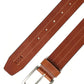 Hugo Boss Men's Stitch Leather Belt Brown Size 32