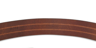 BOSS Men's Stitch Leather Belt Brown Size 34