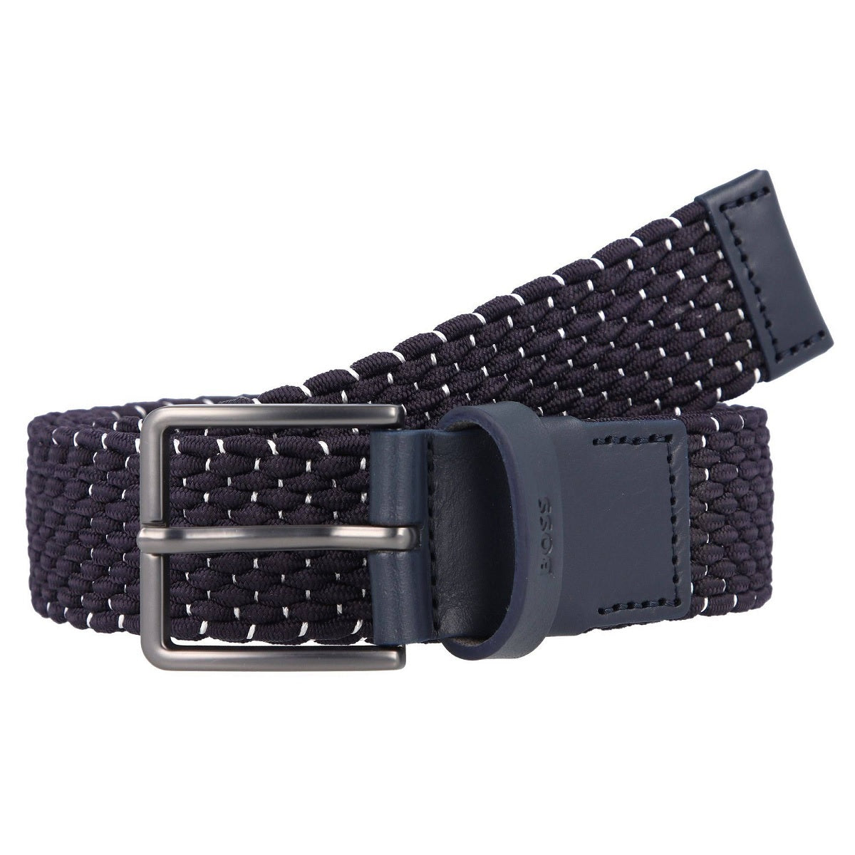 Hugo Boss Men's Woven Belt Blue Size 40